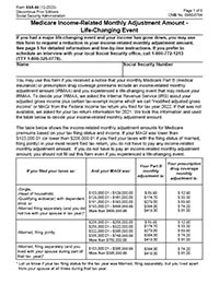 IRMAA Appeal